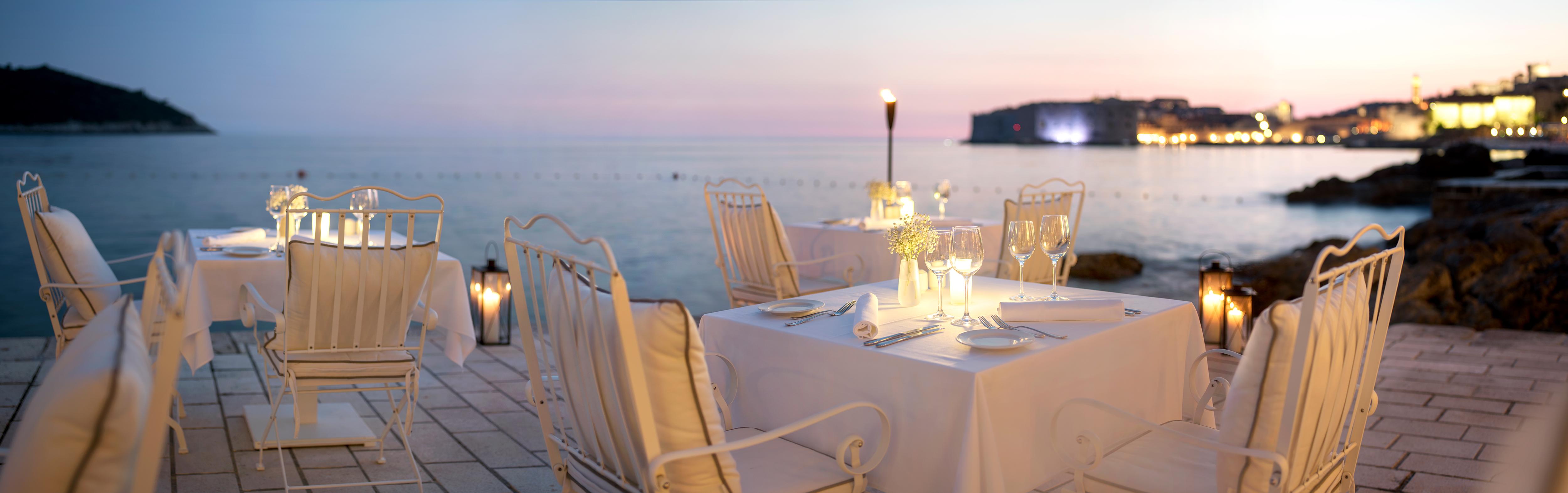 Hotel Excelsior Дубровник Екстер'єр фото The restaurant